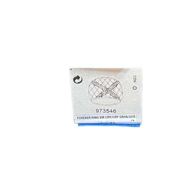 Swarovski Crystal Dome Rings Glacier 920682 and Forever 973546 Size 5 - Picture 9 of 9